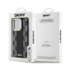 DKNY PU bőr kockás mintás Magsafe tok iPhone 15 Pro fekete - 4. kép