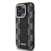 DKNY PU bőr kockás minta Magsafe tok iPhone 15 Pro Max fekete - 1. kép