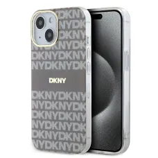 DKNY PC/TPU Repeat Pattern Tonal Stripe Magsafe tok iPhone 14-hez Bézs