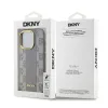 DKNY PU bőr kockás mintás Magsafe tok iPhone 15 Pro Max készülékhez bézs - 4. kép