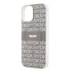 DKNY PC/TPU Ismétlődő Minta Tonális Csík Magsafe Tok iPhone 13-hoz Bézs - 2. kép