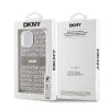 DKNY PC/TPU Ismétlődő Minta Tonális Csík Magsafe Tok iPhone 13-hoz Bézs - 4. kép