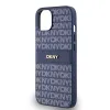 DKNY PU Leather Repeat Pattern Tonal Stripe iPhone 14 tok kék - 2. kép