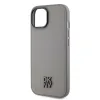 DKNY PU bőrből készült Stack Logo Magsafe iPhone 15 tok szürke - 2. kép