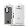 DKNY PU bőrből készült Stack Logós Magsafe tok iPhone 15 Pro-hoz Szürke - 4. kép