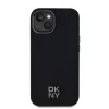 DKNY PU bőrből készült Stack Logo Magsafe tok iPhone 14 Fekete tok - 0. kép