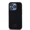 DKNY PU Bőr Stack Logo Magsafe iPhone 14 Pro tok Fekete - 0. kép