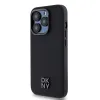 DKNY PU Bőr Stack Logo Magsafe iPhone 14 Pro tok Fekete - 1. kép