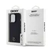 DKNY PU Bőr Stack Logo Magsafe iPhone 14 Pro tok Fekete - 4. kép