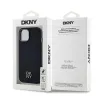 DKNY PU bőr Stack Logo Magsafe iPhone 15 tok fekete - 4. kép