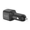 Autós töltő Budi 065R, 2x USB-C, PD 60W (fekete) - 0. kép