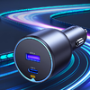 Ugreen EC701 autós töltő, USB + USB-C, 63W (fekete) - 0. kép