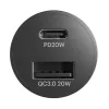 Cygnett USB, USB-C 20W autós töltő (fekete) - 0. kép