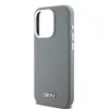 DKNY Liquid Silicone Silver Metal Logo MagSafe tok iPhone 15 Pro Grey - 2. kép