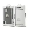 DKNY PU bőr Stack Logo csuklópántos tok iPhone 15-höz barna - 3. kép