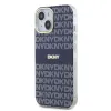 DKNY PC/TPU Ismétlődő Minta Tonal Stripe MagSafe tok iPhone 14-hez Kék - 1. kép