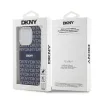 DKNY PC/TPU Repeat Pattern Tonal Stripe Magsafe tok iPhone 14 Pro-hoz Kék - 4. kép