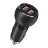 LDNIO C503Q 2USB Autós töltő + USB-C kábel - 0. kép