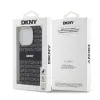 DKNY PC/TPU Repeat Pattern Tonal Stripe Magsafe tok iPhone 13 Pro Black - 4. kép