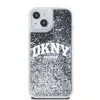 DKNY Liquid Glitter Arch Logo iPhone 11 tok Fekete - 0. kép