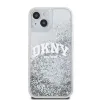 DKNY Folyékony Csillámos Ív Logós tok iPhone 14 Átlátszó - 0. kép