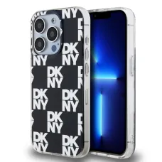 DKNY PC/TPU Kockás Minta tok iPhone 14 Pro Max Fekete