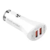 LDNIO C511Q 2USB autós töltő + Lightning kábel - 1. kép
