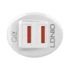 LDNIO C511Q 2USB autós töltő + Lightning kábel - 2. kép