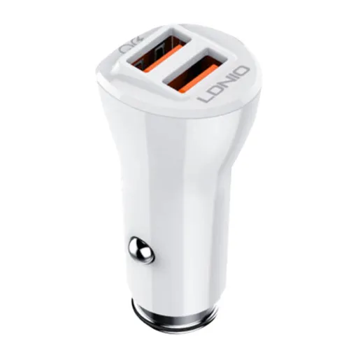 LDNIO C511Q 2USB autós töltő + USB-C kábel