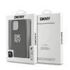 DKNY PU Leather Stack Logo csuklópántos tok az iPhone 15 Pro Max számára Barna - 3. kép