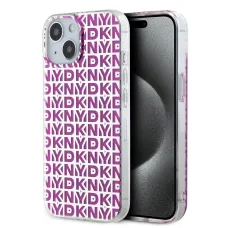 DKNY PC/TPU Ismétlődő Minta Tok iPhone 15 Pink