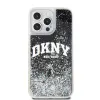 DKNY Liquid Glitter Arch Logo tok iPhone 13 Pro-hoz fekete - 0. kép