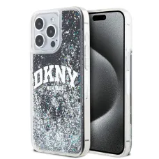 DKNY Liquid Glitter Arch Logo tok iPhone 13 Pro-hoz fekete