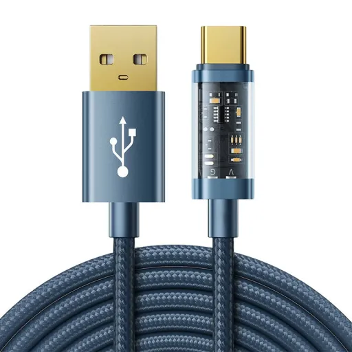 USB-A - Type-C kábel / Surpass / Type-C / 3A / 1.2m Joyroom S-UC027A12 (kék)
