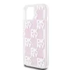 DKNY Liquid Glitter Checkered Pattern tok iPhone 15 Pink - 2. kép