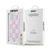 DKNY Liquid Glitter Checkered Pattern tok iPhone 15 Pink - 4. kép