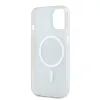 DKNY PC/TPU Repeat Pattern Tonal Stripe Magsafe tok iPhone 13 Blue - 3. kép
