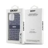 DKNY PC/TPU Repeat Pattern Tonal Stripe Magsafe tok iPhone 13 Blue - 4. kép