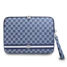 DKNY PU Bőr Kockás Mintás és Csíkos Laptop Sleeve 13/14