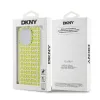 DKNY PC/TPU Ismétlődő Mintás tok iPhone 15 Pro Sárga - 4. kép