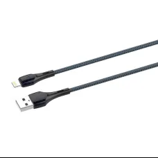 LDNIO LS521, 1m USB - Lightning kábel (Szürke-Kék)