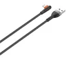USB Lightning kábel LDNIO LS562, 2.4A, 2m (fekete) - 0. kép