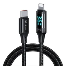 Mcdodo CA-1030 USB-C - Lightning kábel, 36W, 1.2m (fekete)