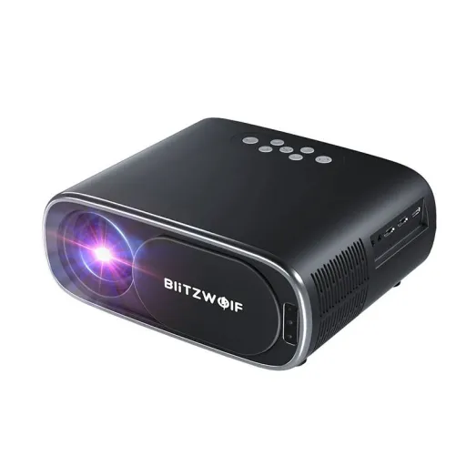 BlitzWolf BW-V4 1080p LED vetítő, Wi-Fi + Bluetooth (fekete)