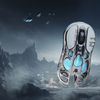  GravaStar Mercury M1 Pro Vezeték Nélküli Gamer Egér Harckopott Verzió Ezüst Köd + 4K Adóvevő - 0. kép
