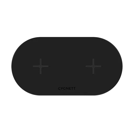 Cygnett 20W kettős vezeték nélküli töltő (fekete)
