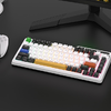 Vezeték nélküli mechanikus billentyűzet Royal Kludge KZZI K75 pro RGB, Moment Switch (fekete és fehér) - 0. kép