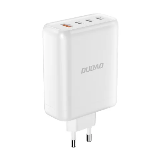 GaN Dudao A140EU USB-A / 3xUSB-C PD 140W töltő - fehér