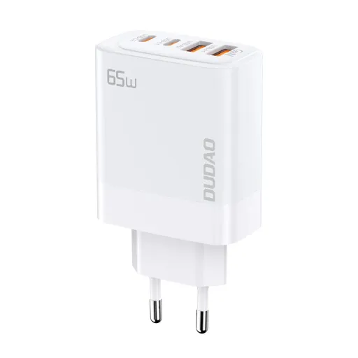 Dudao A65EU GaN hálózati töltő 2xUSB-A / 2xUSB-C PD 65W - fehér