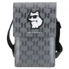 Karl Lagerfeld Tok KLWBSAKHPCG Kézitáska - Ezüst Saffiano Monogram Choupette tok - 0. kép